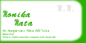 monika mata business card